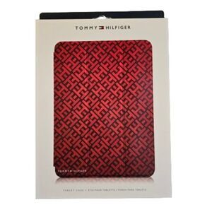 Tommy Hilfiger Red Monogram Print IPad Tablet Case